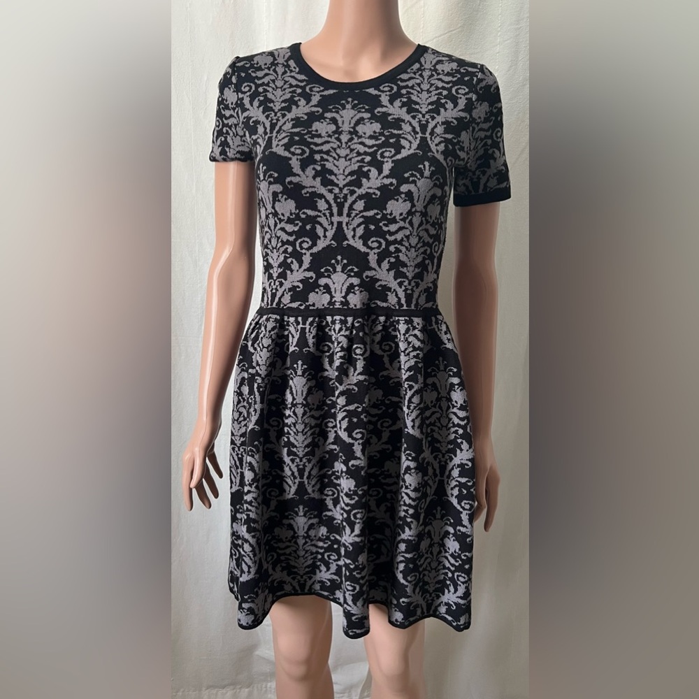 Romeo & Juliet Couture Gray Silver A-line Cocktail Mini